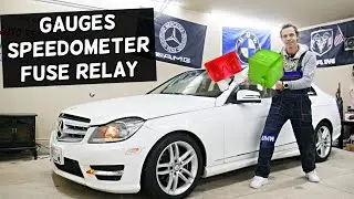 MERCEDES W204 Gauges Speedometer Fuse Relay Location Replacement C250 C300 C180 C200 C220 C280 C320