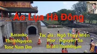 Karaoke Áo Lụa Hà Đông Tone Nam Dm Bossa nova
