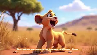 Luna the little lion learn to roar