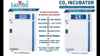 LuxMed&reg; Co2 incubator - growing conditions and contamination prevention for valuable cell cultures.