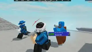Playing Roblox Arsenal First place :D