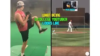 Life Of A College Youtuber⚾️  #shorts