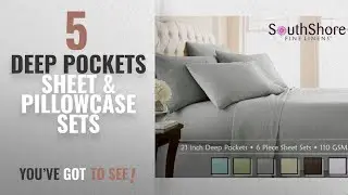 Top 10 Deep Pockets Sheet & Pillowcase Sets [2018]: Southshore Fine Linens Extra Deep Pocket Sheet