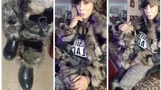 DIY fur boots