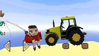 Meet the texan, he loves to go fishing ❌ Blocky Farming and Racing Simulator ❌ game play