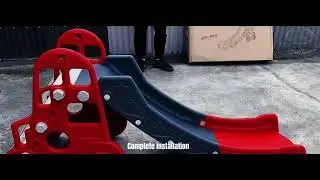 RED-Kids Active Intent Play Plastic slide Indoor Outdoor Garden Toy Compact