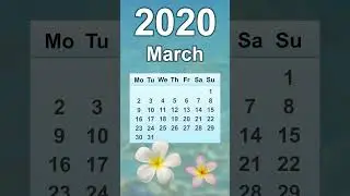 March 2020 Calendar