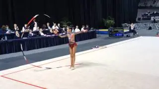 Alexandra Kiroi - Gala performance with ribbon at Australian Gymnastics Championship 2014
