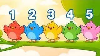 5 Little Birds Counting Song | Fun Nursery Rhyme for Kids | Learn Numbers & Sing Along!💐