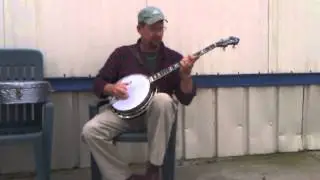 Eric playing his frank neat banjo. Salt creek