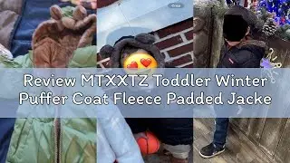 Review MTXXTZ Toddler Winter Puffer Coat Fleece Padded Jackets Hooded Bear Ears Outwear Clothing for
