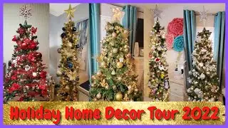 Christmas Home Decor Tour 2022 || Holiday Home Decor Tour || Christmas Decor