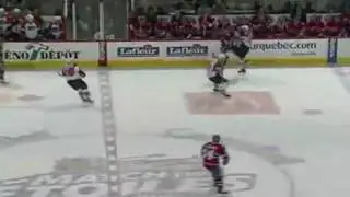 Andrei Kostitsyn hits Ossi V&auml;&auml;n&auml;nen