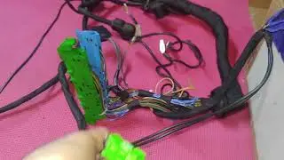 Mercedes V12 wiring harness repair.
