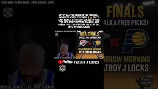 NBA Finals Podcast Pick CASHED 💰 |FatBoy J Locks 🔒 #FatBoyJLocks