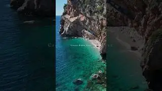 📍Pasjača Beach, Southern CroatiaNo crowds. Insane cliffs. Unreal water. Croatia is elite 🇭🇷 #croatia