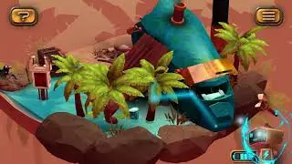 Tiny Robots Recharged. Level 34 - Seaside Shack. 3 Stars Walkthrough.