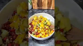 Easy Tropical Fruit Salad #healthy #food #shorts #asmr #satisfying #recipe #youtubeshorts