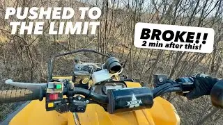 Brush hogging with Rammy ATV pro 120 | Canam Renegade overheating issue fixed!
