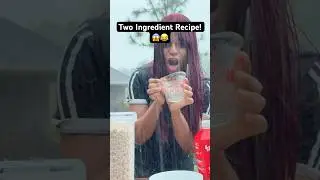 Two Ingredient Recipe! 😱😂 #shorts #foodhacks