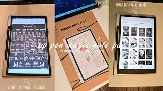 🌷xp pen magic note pad aesthetic unboxing & review