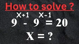 Math Olympiad algebraic simplification equations video || Using Logarithm to solve the exponent X