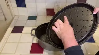 Обзор чугунной овальной жаровни STAUB объёмом 7 кварт. Самая красивая посуда, которая у меня есть.