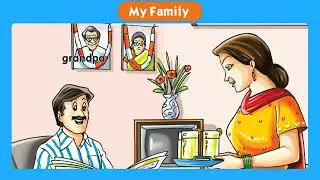Ch 26 | My Family  | Rhymes Balgeet and Picture Dictionary | UKG | For children