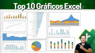 Top 10 Gráficos no Excel | Planilha Grátis | Como e Quando usar, Diferenças etc.
