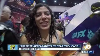 Comic-Con Day 3: Sir Patrick Stewart surprises Star Trek fans