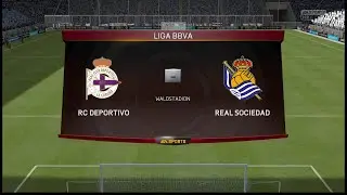Fifa 15 Чемпионат Испании второй тур RC Deportivo - Real Sociedad