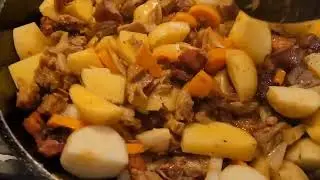 CIW Leftover Ribs & Smoked Bacon Stew