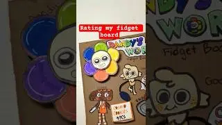 Rating my fidget board dandy's world #dandysworld #fidgetboard #papercraft #paper #asmr #fidget