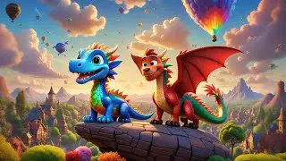 My Dragon Has a Rainbow Tail | Color Song for Kids | Magical Dragon Rhyme with Fun Learning