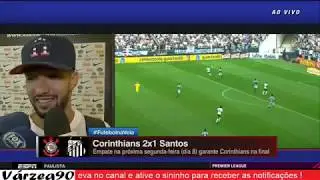 Entrevista de Gustagol e Clayson do Corinthians ap&oacute;s o jogo contra o Santos