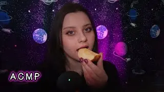 ASMR chat with a friend (mukbang) 🍎👄