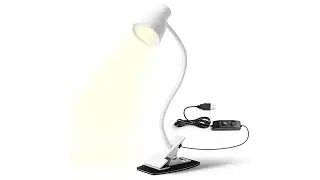 Reading in Bed Clip On Desk Lamp Eye Caring