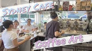 ☕ COFFEE ART at SYDNEY Beaches CAFE: Behind the Beans Vlog | Best Australian Coffee Spot☀️