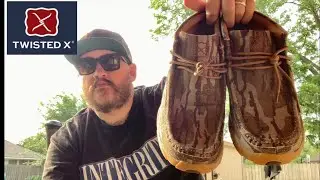 TWISTED X MOSSY OAK BOTTOMLAND DRIVING SHOES - MOC TOE - Boot Barn TX
