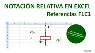 Notación relativa en Excel: las referencias F1C1