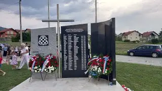 OTKRIVANJE SPOMEN OBILJEŽJA POGINULIM BRANITELJIVA HVO MZ.NOVO NASELJE I RADOVLJE.