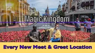 Every socially distanced meet and greet at Magic Kingdom (All Character Locations)