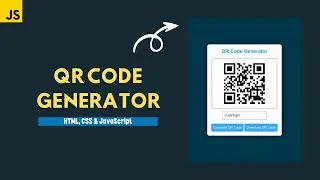 How To Make QR Code Generator Website Using HTML CSS And JavaScript With Download Button