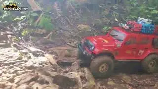 Mud, Power, and Grit: Red RC Car Takes Off-Road to the Extreme 8