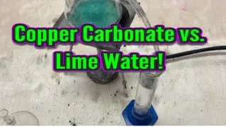 Copper Carbonate vs. Lime Water in RamZland!💦Ca(OH)2+CO2 &rarr; CaCO3+H20 #STEM #Chemistry #RamZland 