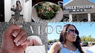 FOLLOW ME AROUND SAVANNAH, GA (NAIL APPOINTMENT, SHOPPING AT OGLETHORPE MALL, DINNER DOWNTOWN)