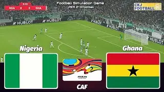 Nigeria Vs Ghana | African Football League CAF | PES 21 Streaming Simulation