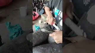 Old shoes? No problem.Watch this fix #shoerepair #restoration  #beforeafter #handmade #shorts