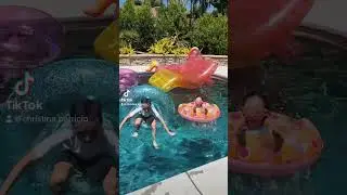 Have you tried the pool float Tik Tok Challenge?!