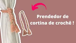 Como fazer um lindo prendedor de cortina de crochê!